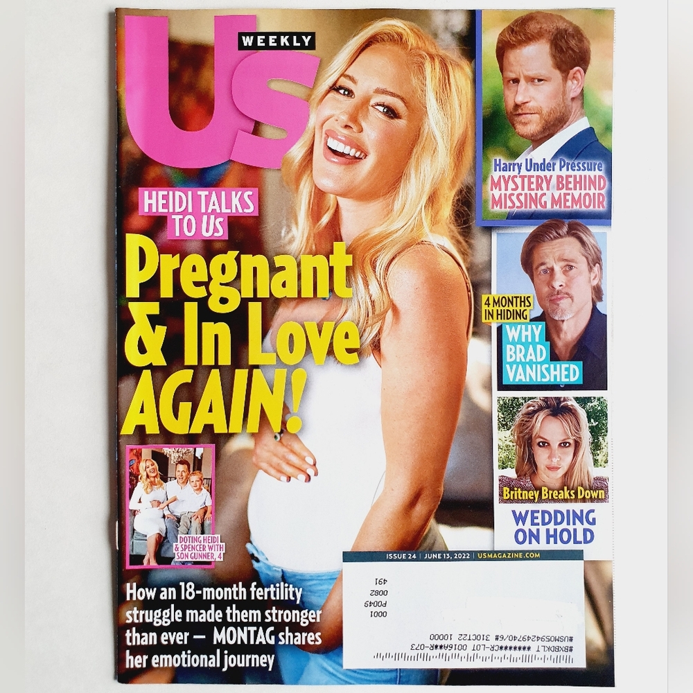 US Weekly Magazine June 13, 2022 Heidi Montag - Brad Pitt - Britney Spears